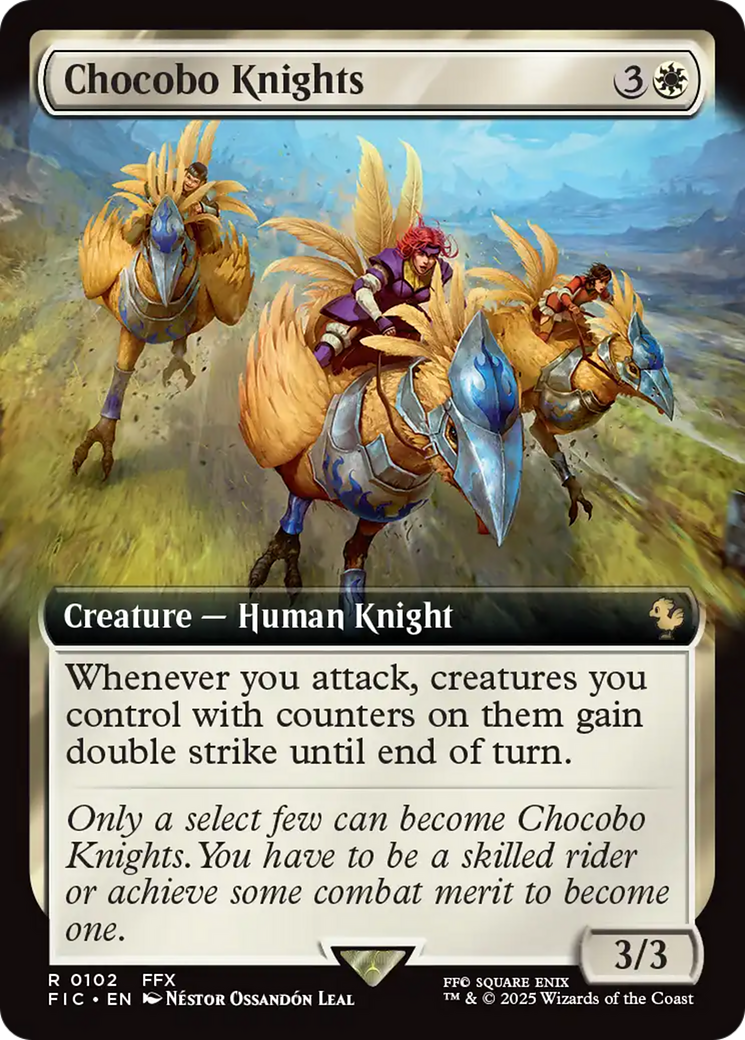 Chocobo Knights (Extended Art) [FINAL FANTASY Commander] MTG Single Magic: The Gathering | Red Claw Gaming