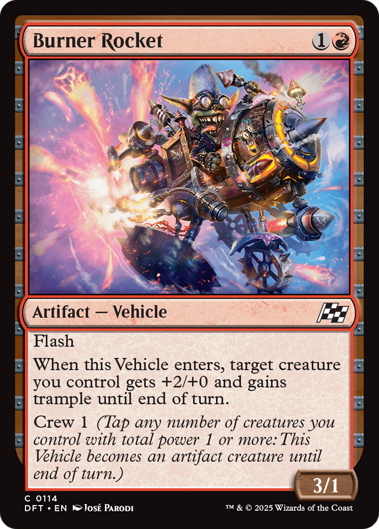 Burner Rocket [Aetherdrift] MTG Single Magic: The Gathering | Red Claw Gaming