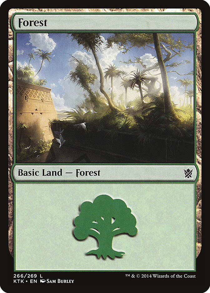 Forest (266) [Khans of Tarkir] MTG Single Magic: The Gathering | Red Claw Gaming