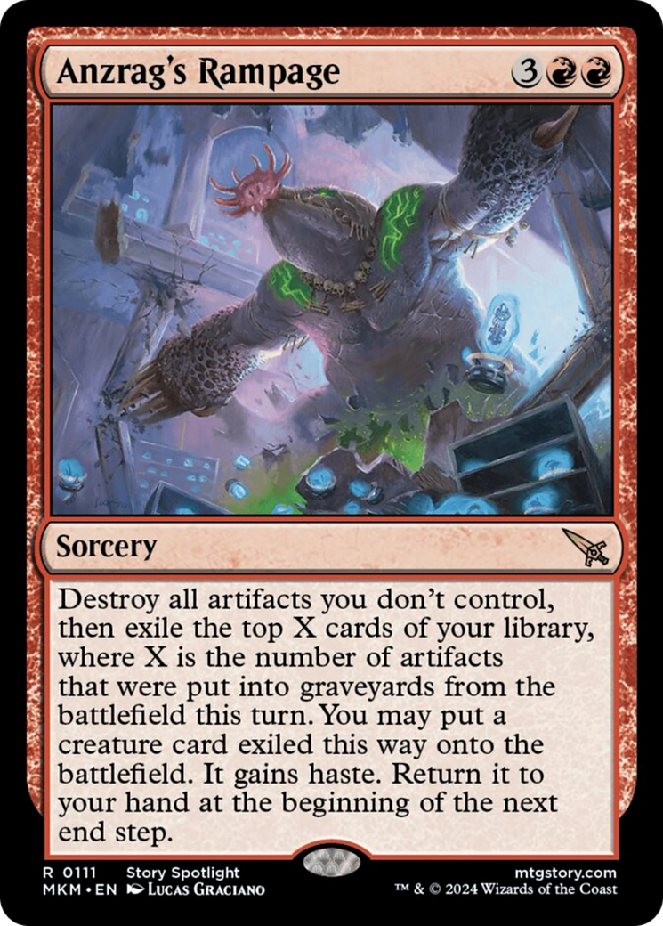 Anzrag's Rampage [Murders at Karlov Manor] MTG Single Magic: The Gathering    | Red Claw Gaming