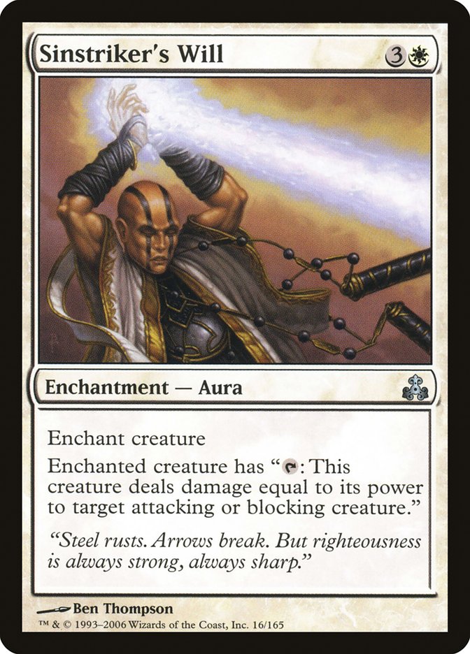 Sinstriker's Will [Guildpact] MTG Single Magic: The Gathering | Red Claw Gaming