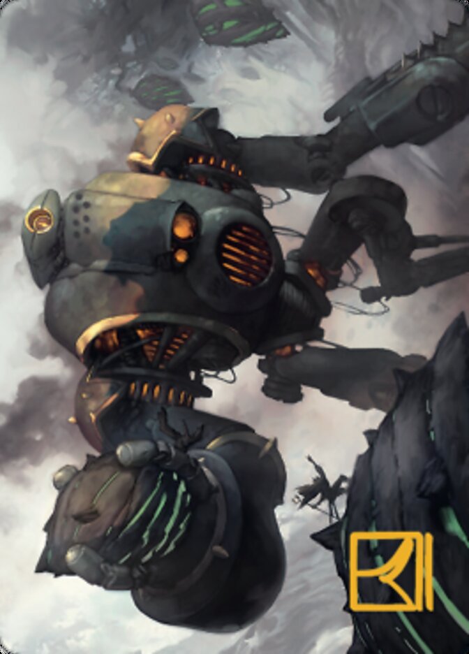 Rust Goliath Art Card (Gold-Stamped Signature) [The Brothers' War Art Series] MTG Single Magic: The Gathering | Red Claw Gaming