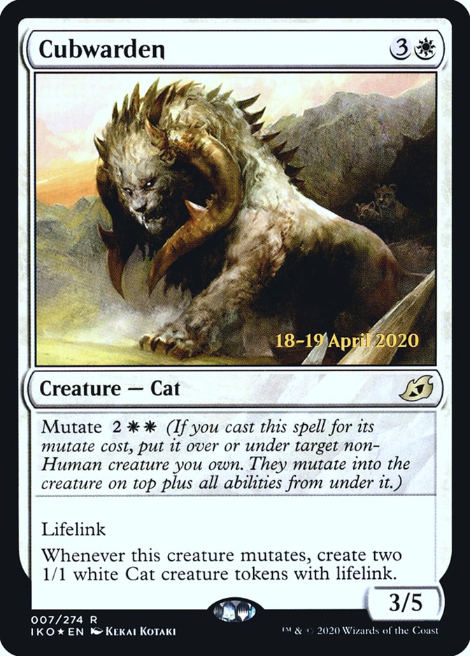Cubwarden [Ikoria: Lair of Behemoths Prerelease Promos] MTG Single Magic: The Gathering | Red Claw Gaming