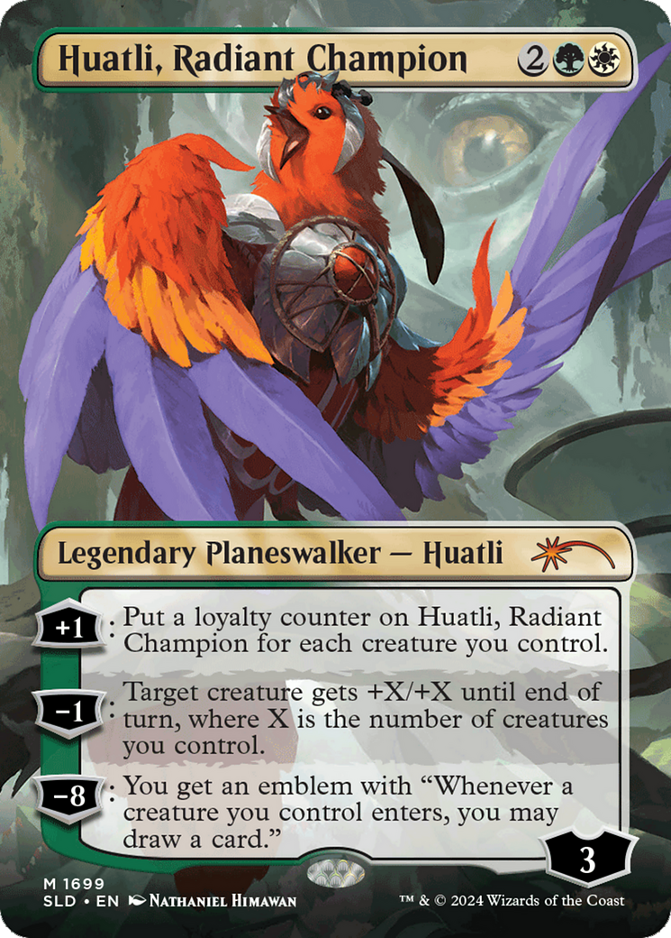 Huatli, Radiant Champion (Rainbow Foil) [Secret Lair Drop Series] MTG Single Magic: The Gathering | Red Claw Gaming
