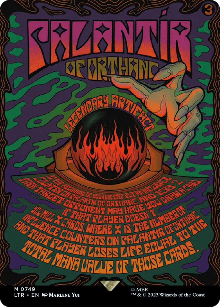 Palantir of Orthanc (Borderless Poster) [The Lord of the Rings: Tales of Middle-Earth] MTG Single Magic: The Gathering | Red Claw Gaming