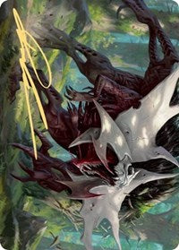 Vorinclex, Monstrous Raider 1 Art Card (Gold-Stamped Signature) [Kaldheim Art Series] MTG Single Magic: The Gathering | Red Claw Gaming