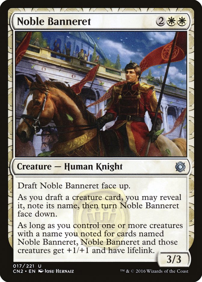 Noble Banneret [Conspiracy: Take the Crown] MTG Single Magic: The Gathering | Red Claw Gaming
