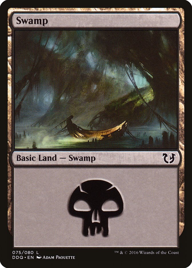 Swamp (75) [Duel Decks: Blessed vs. Cursed] MTG Single Magic: The Gathering | Red Claw Gaming