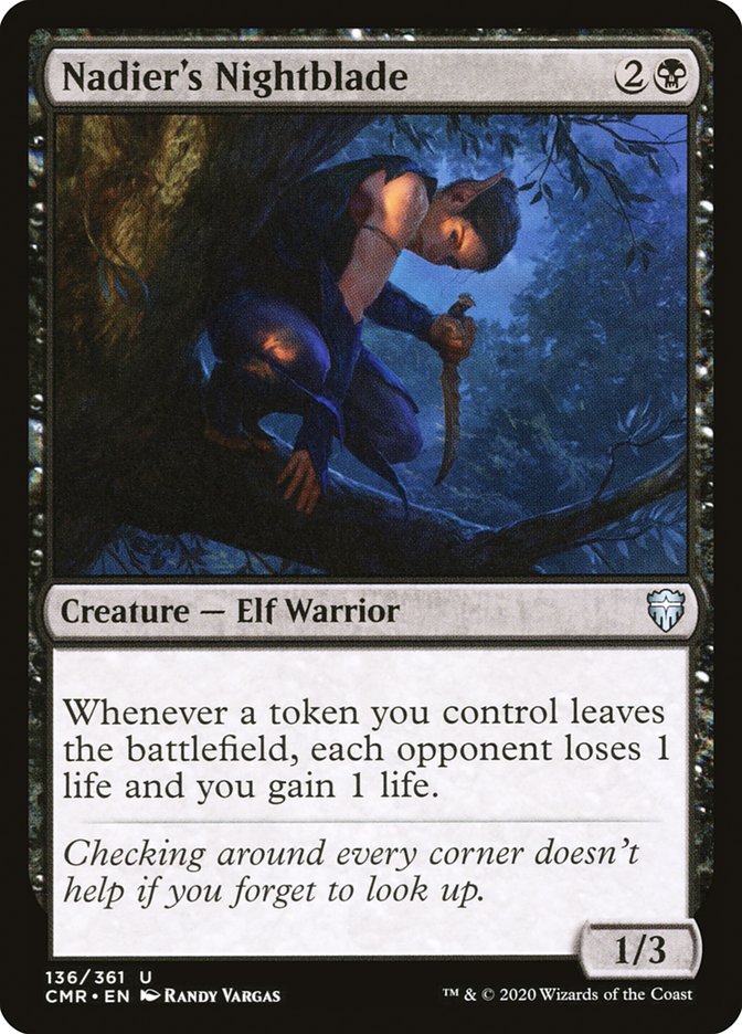 Nadier's Nightblade [Commander Legends] MTG Single Magic: The Gathering | Red Claw Gaming