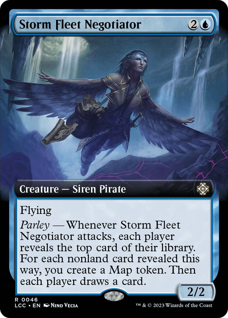 Storm Fleet Negotiator (Extended Art) [The Lost Caverns of Ixalan Commander] MTG Single Magic: The Gathering | Red Claw Gaming