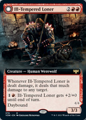 Ill-Tempered Loner // Howlpack Avenger (Extended Art) [Innistrad: Crimson Vow] MTG Single Magic: The Gathering | Red Claw Gaming