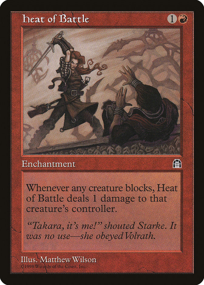 Heat of Battle [Stronghold] MTG Single Magic: The Gathering | Red Claw Gaming