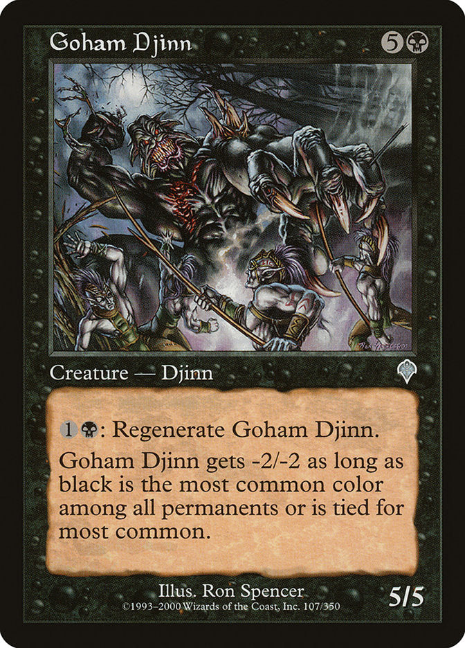 Goham Djinn [Invasion] MTG Single Magic: The Gathering | Red Claw Gaming