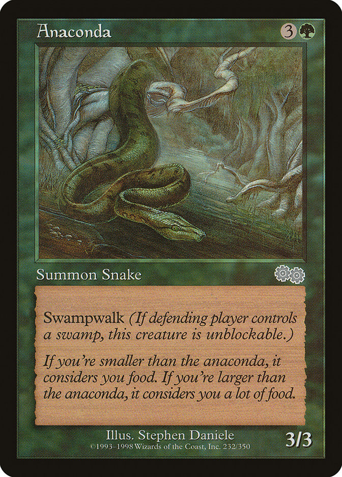 Anaconda [Urza's Saga] MTG Single Magic: The Gathering | Red Claw Gaming