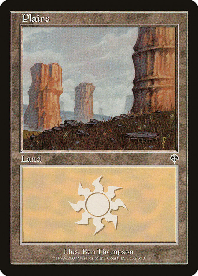 Plains (332) [Invasion] MTG Single Magic: The Gathering | Red Claw Gaming