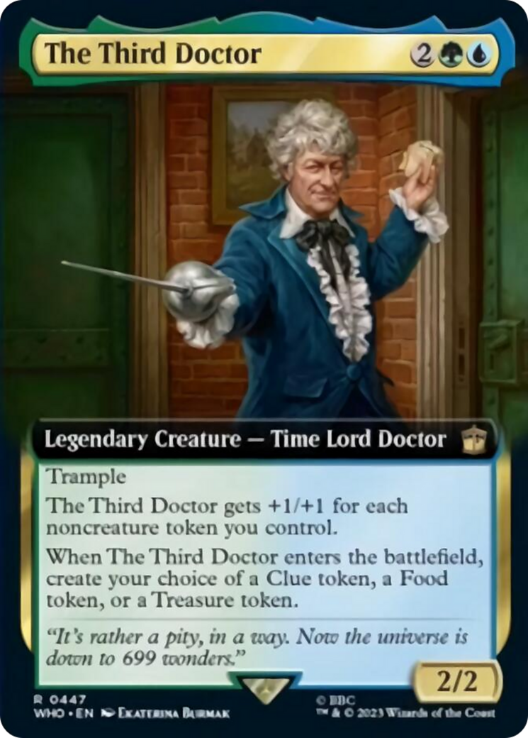 The Third Doctor (Extended Art) [Doctor Who] MTG Single Magic: The Gathering    | Red Claw Gaming