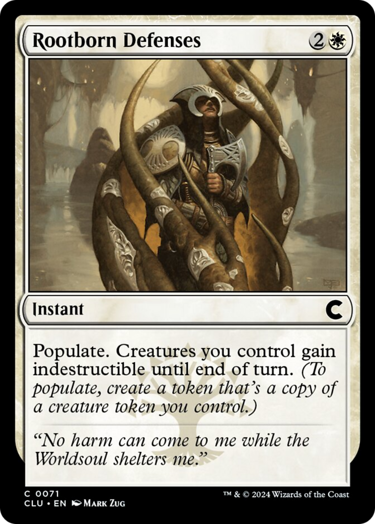 Rootborn Defenses [Ravnica: Clue Edition] MTG Single Magic: The Gathering | Red Claw Gaming