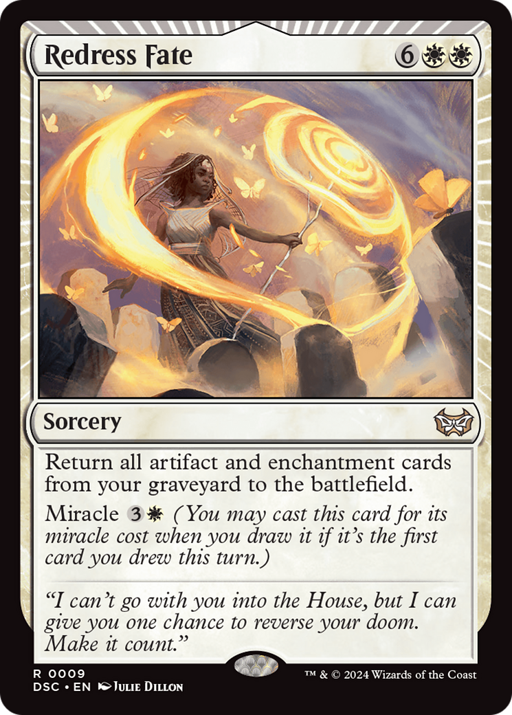Redress Fate [Duskmourn: House of Horror Commander] MTG Single Magic: The Gathering | Red Claw Gaming