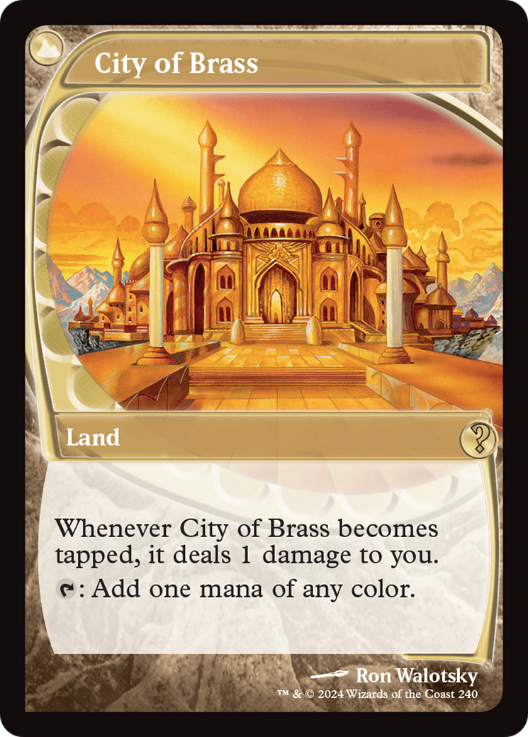 City of Brass (Future Sight) [Mystery Booster 2] MTG Single Magic: The Gathering | Red Claw Gaming