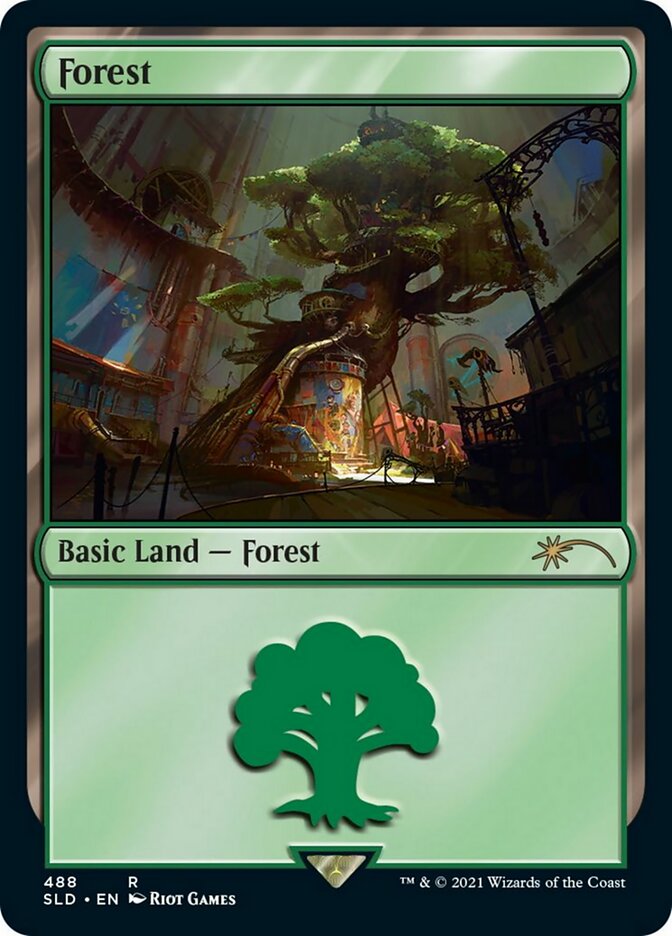 Forest (488) [Secret Lair Drop Series] MTG Single Magic: The Gathering | Red Claw Gaming