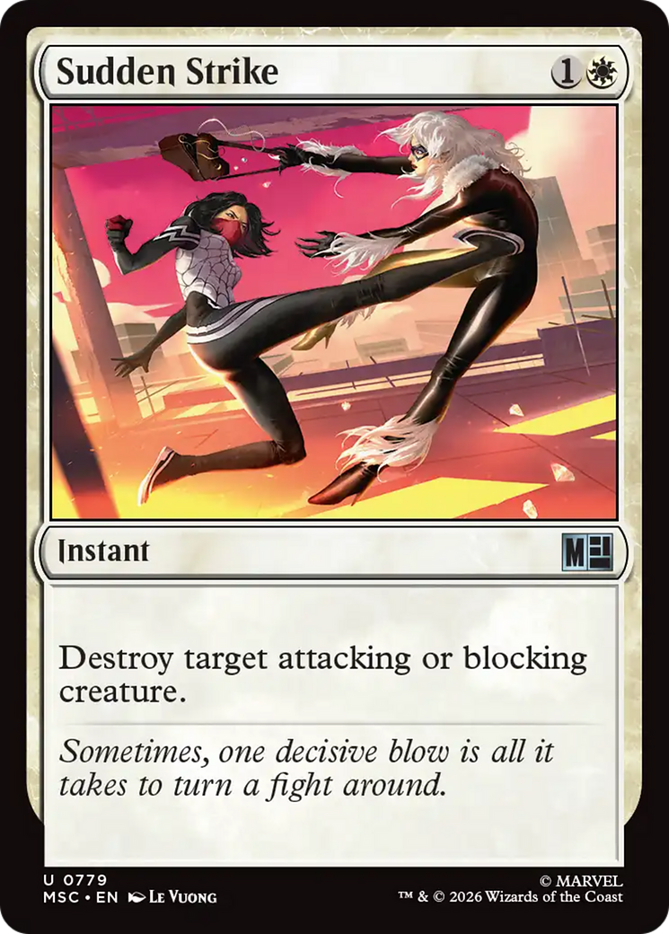 Sudden Strike [Marvel Super Heroes Commander] MTG Single Magic: The Gathering | Red Claw Gaming