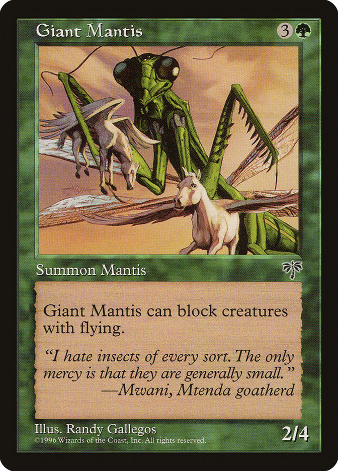 Giant Mantis [Mirage] MTG Single Magic: The Gathering | Red Claw Gaming