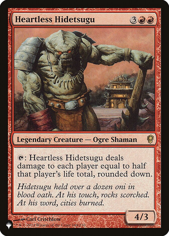 Heartless Hidetsugu [The List] MTG Single Magic: The Gathering | Red Claw Gaming