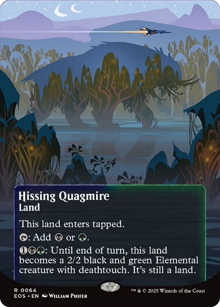 Hissing Quagmire (0064) (Borderless) [Edge of Eternities: Stellar Sights] MTG Single Magic: The Gathering | Red Claw Gaming