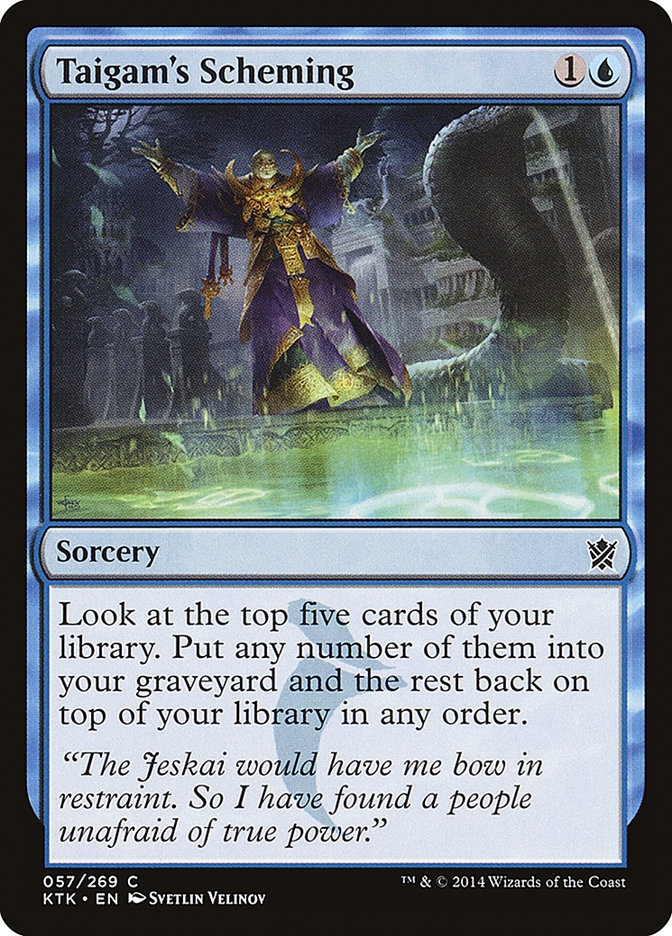 Taigam's Scheming [Khans of Tarkir] MTG Single Magic: The Gathering | Red Claw Gaming