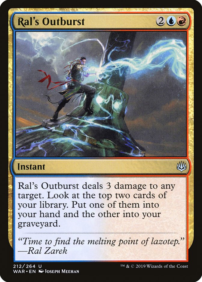 Ral's Outburst [War of the Spark] MTG Single Magic: The Gathering | Red Claw Gaming