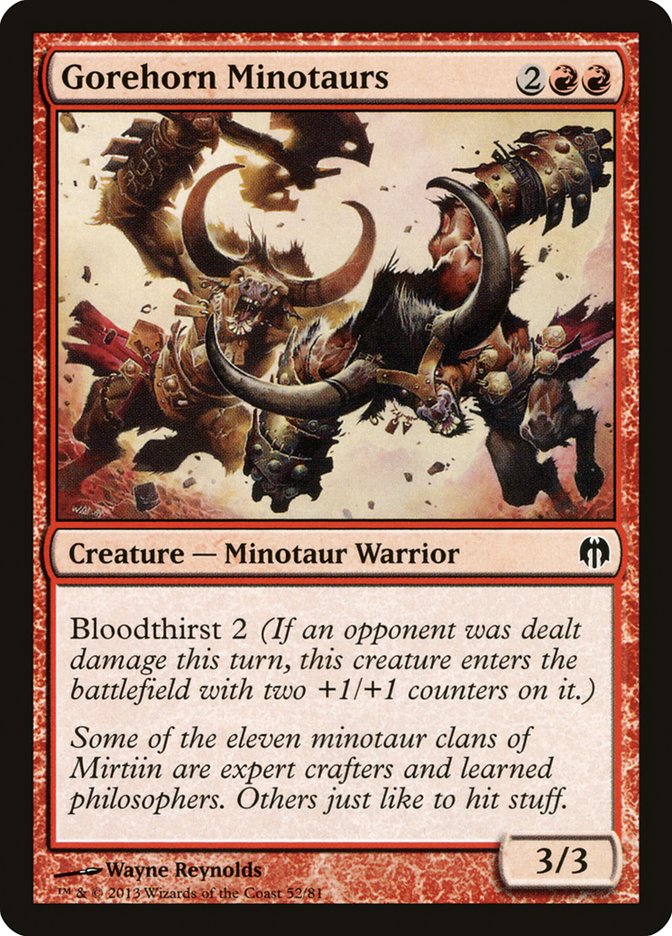 Gorehorn Minotaurs [Duel Decks: Heroes vs. Monsters] MTG Single Magic: The Gathering    | Red Claw Gaming