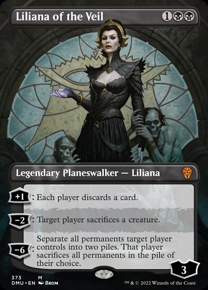 Liliana of the Veil (Borderless) [Dominaria United] MTG Single Magic: The Gathering | Red Claw Gaming