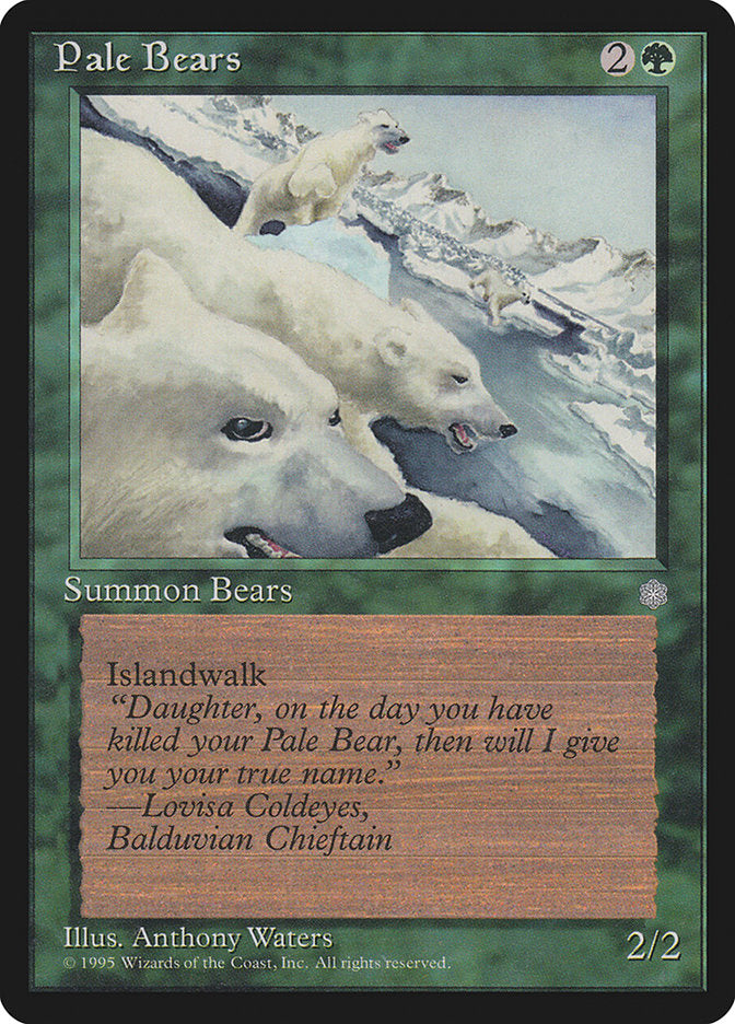 Pale Bears [Ice Age] MTG Single Magic: The Gathering | Red Claw Gaming