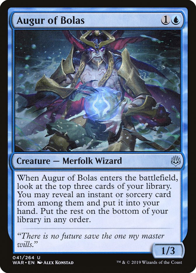 Augur of Bolas [War of the Spark] MTG Single Magic: The Gathering | Red Claw Gaming