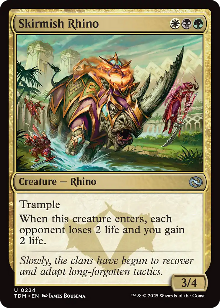 Skirmish Rhino (224) [Tarkir: Dragonstorm] MTG Single Magic: The Gathering | Red Claw Gaming