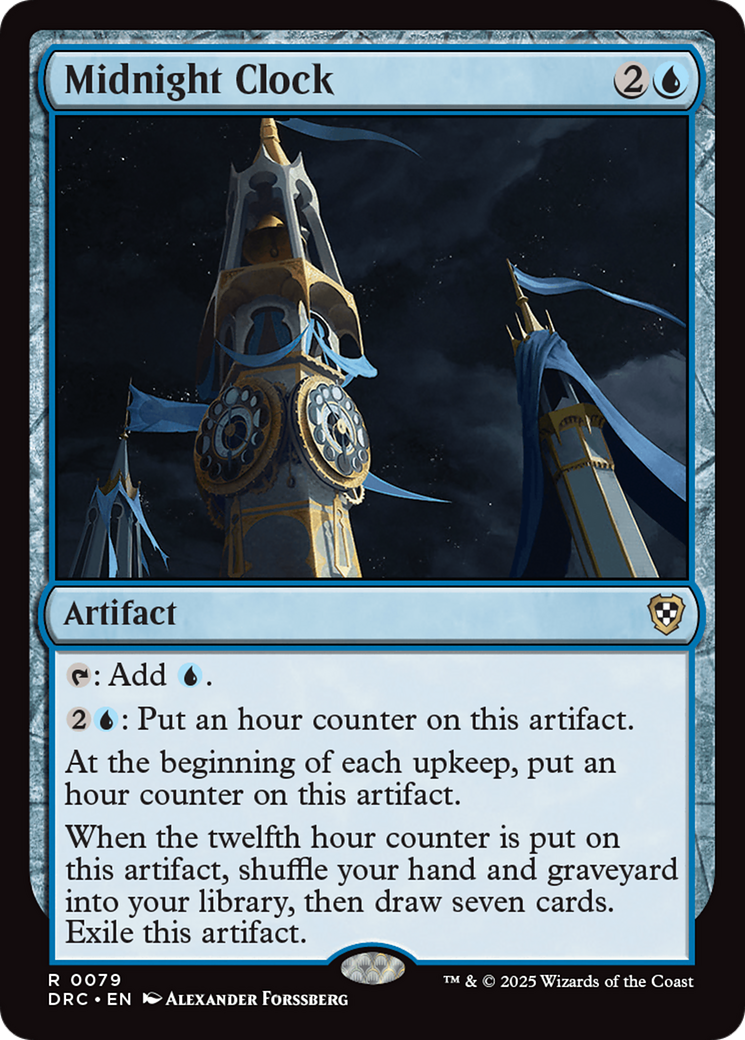 Midnight Clock [Aetherdrift Commander] MTG Single Magic: The Gathering | Red Claw Gaming