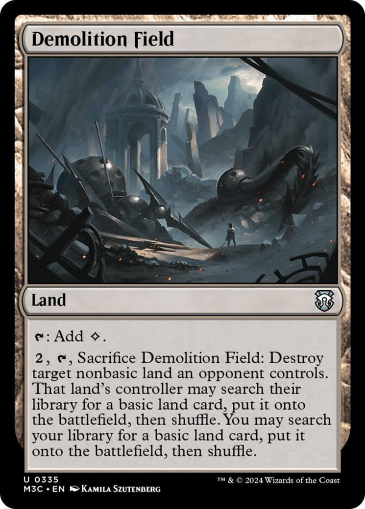 Demolition Field (Ripple Foil) [Modern Horizons 3 Commander] MTG Single Magic: The Gathering | Red Claw Gaming