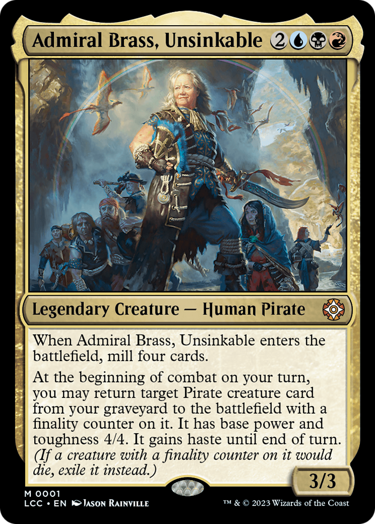 Admiral Brass, Unsinkable (Display Commander) [The Lost Caverns of Ixalan Commander] MTG Single Magic: The Gathering | Red Claw Gaming