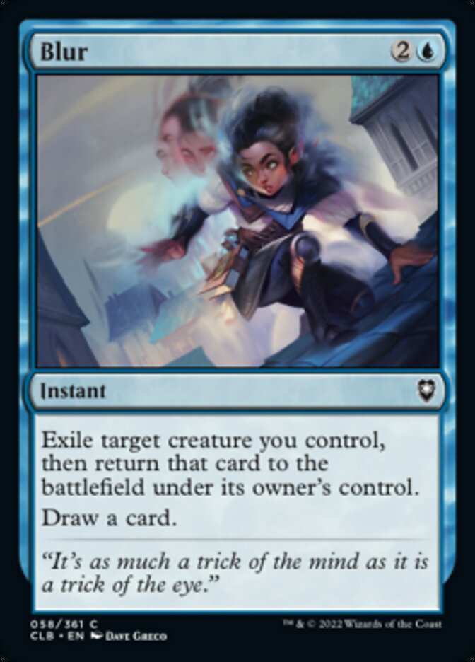 Blur [Commander Legends: Battle for Baldur's Gate] MTG Single Magic: The Gathering | Red Claw Gaming