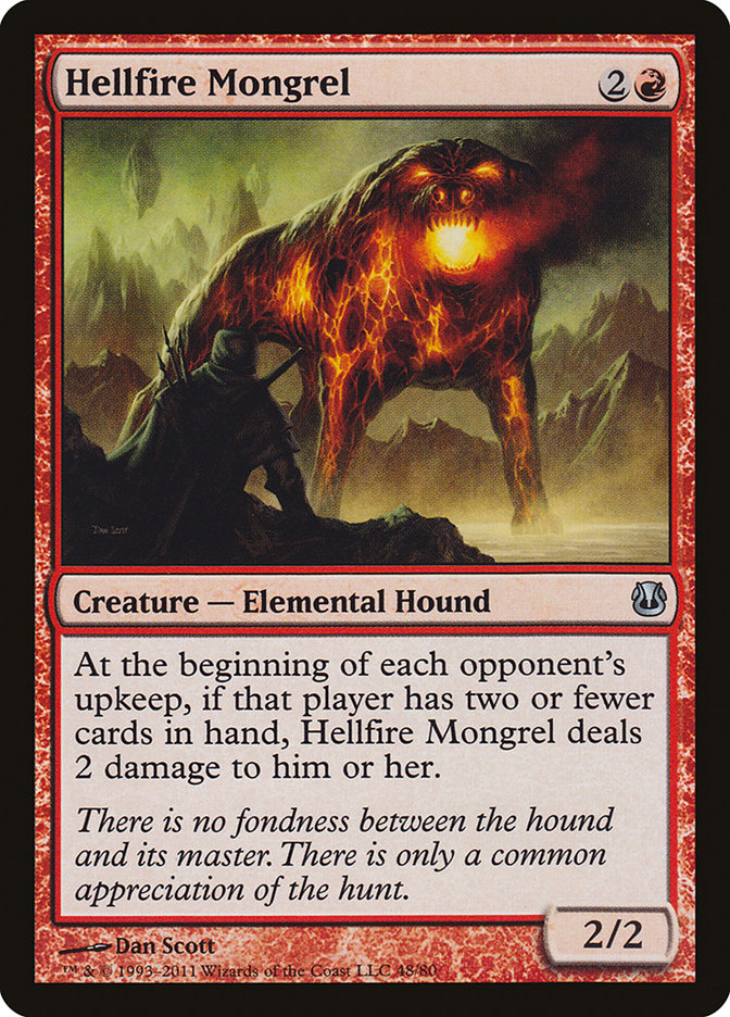 Hellfire Mongrel [Duel Decks: Ajani vs. Nicol Bolas] MTG Single Magic: The Gathering | Red Claw Gaming