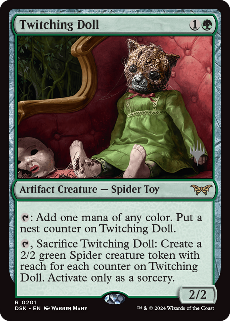 Twitching Doll (Promo Pack) [Duskmourn: House of Horror Promos] MTG Single Magic: The Gathering | Red Claw Gaming