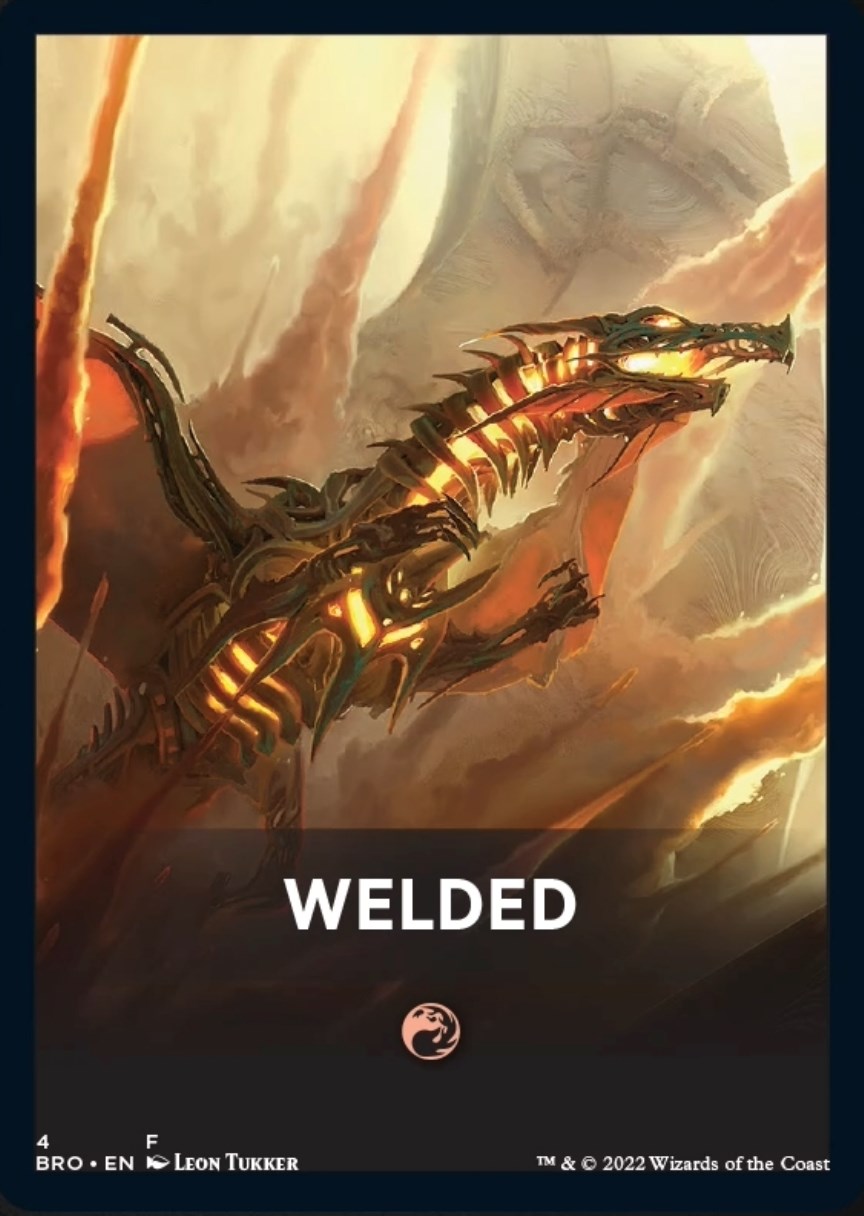 Welded Theme Card [The Brothers' War Tokens] MTG Single Magic: The Gathering | Red Claw Gaming