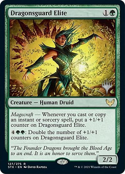 Dragonsguard Elite (Promo Pack) [Strixhaven: School of Mages Promos] MTG Single Magic: The Gathering | Red Claw Gaming
