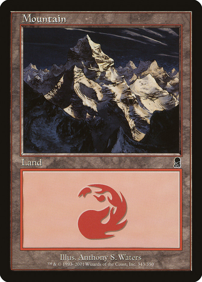 Mountain (343) [Odyssey] MTG Single Magic: The Gathering | Red Claw Gaming