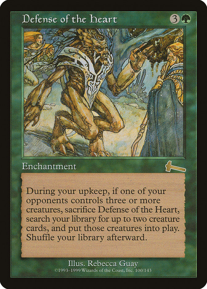 Defense of the Heart [Urza's Legacy] MTG Single Magic: The Gathering | Red Claw Gaming