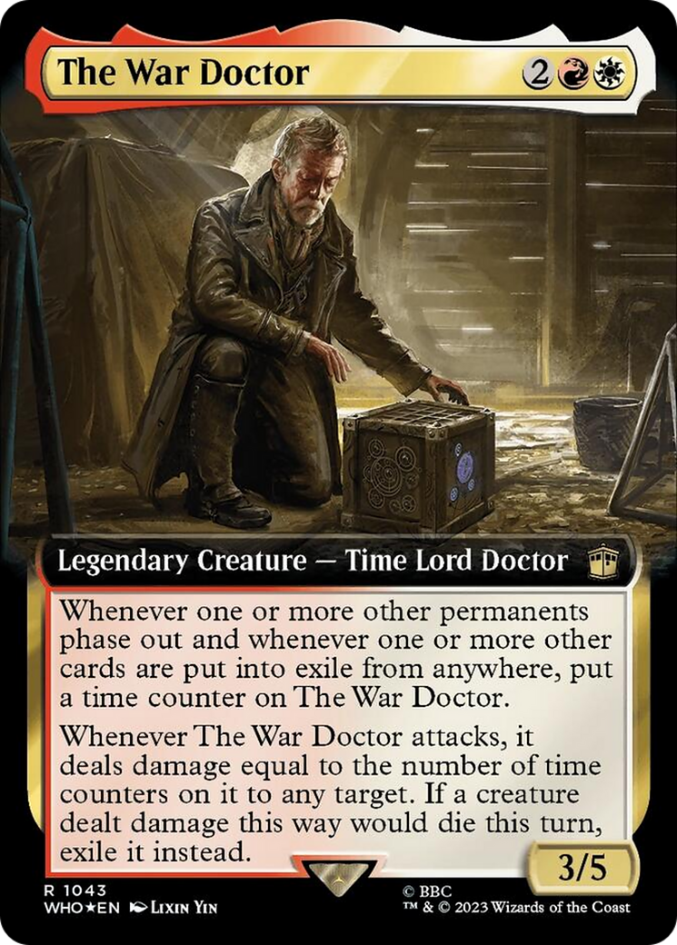 The War Doctor (Extended Art) (Surge Foil) [Doctor Who] MTG Single Magic: The Gathering | Red Claw Gaming