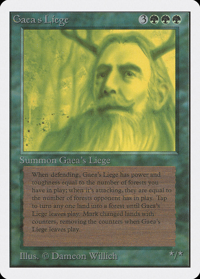 Gaea's Liege [Unlimited Edition] MTG Single Magic: The Gathering | Red Claw Gaming