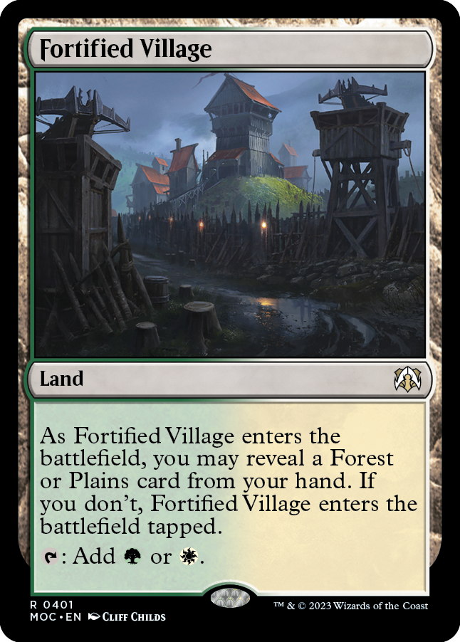 Fortified Village [March of the Machine Commander] MTG Single Magic: The Gathering | Red Claw Gaming