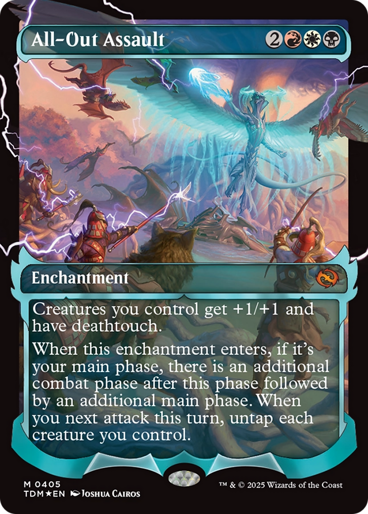 All-Out Assault (Showcase) [Tarkir: Dragonstorm] MTG Single Magic: The Gathering | Red Claw Gaming