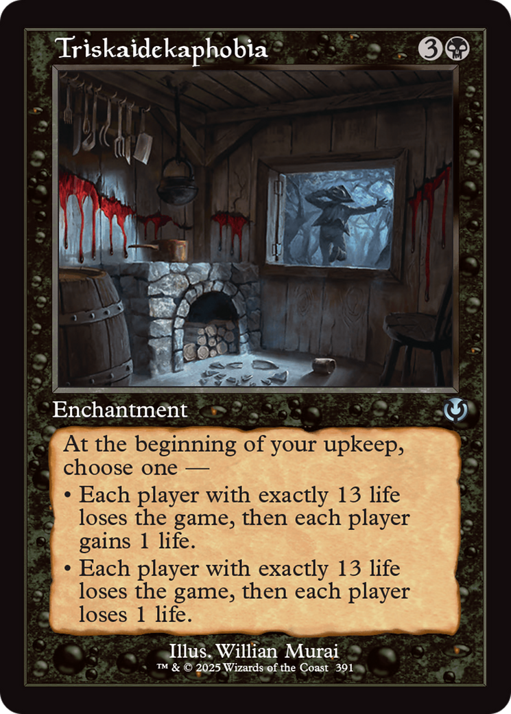 Triskaidekaphobia (Retro Frame) [Innistrad Remastered] MTG Single Magic: The Gathering | Red Claw Gaming